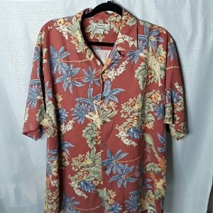 Tommy Bahama hula girl button up